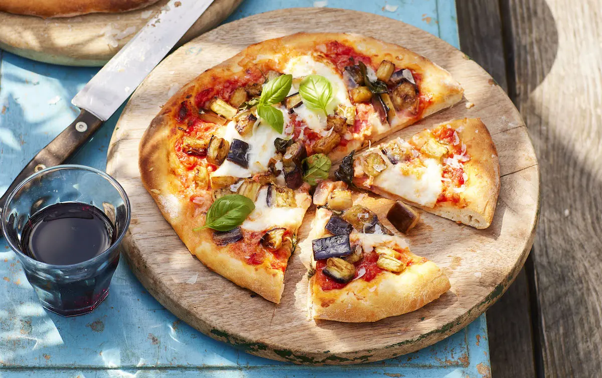 Pizza op de Najaarsborrel